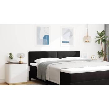 LED Kopfteil mit LED-Lichtleisten Schwarz 180 cm Samt
