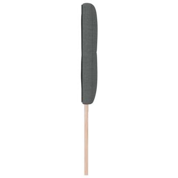 LED Kopfteil Mit Knopfheftung Dunkelgrau 100 cm Stoff