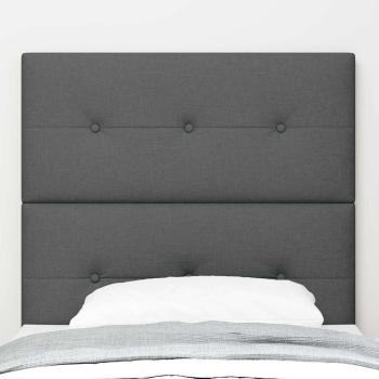 LED Kopfteil Dunkelgrau 90 cm Stoff
