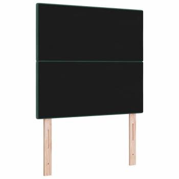 LED Kopfteil Dunkelgrün 100 cm Samt