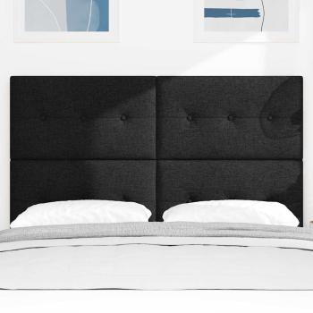 LED Kopfteil Schwarz 72 cm Stoff
