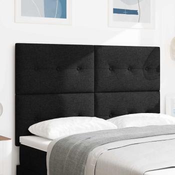 LED Kopfteil Schwarz 72 cm Stoff