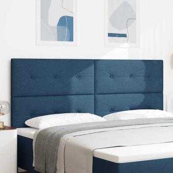 LED Kopfteil Blau 100 cm Stoff
