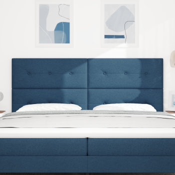 LED Kopfteil Blau 100 cm Stoff