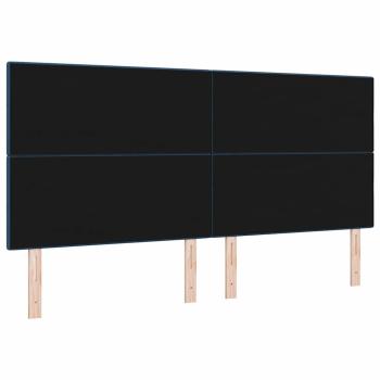 LED Kopfteil Blau 100 cm Stoff