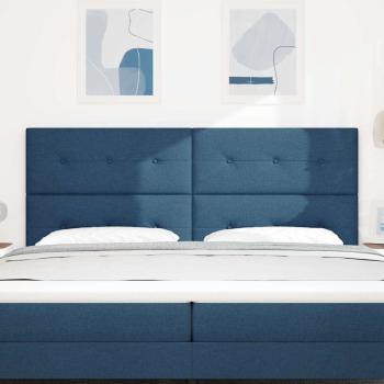 LED Kopfteil Blau 100 cm Stoff