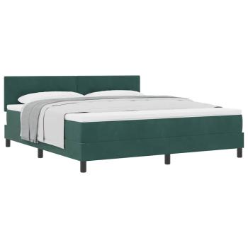 Boxspringbett mit Matratze Dunkelgrün Super King Velvet