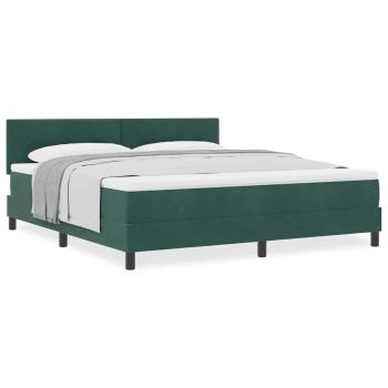Boxspringbett mit Matratze Dunkelgrün Super King Velvet