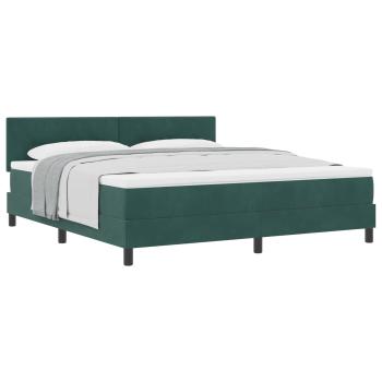 Boxspringbett mit Matratze Dunkelgrün Super King Velvet