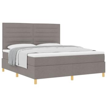 Boxspringbett mit Matratze Taupe Super King Stoff