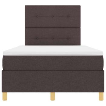 Boxspringbett mit Matratze Dunkelbraun 120x200 cm Stoff