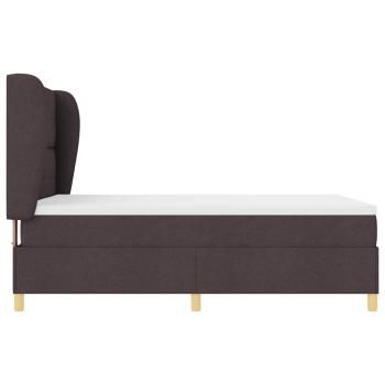 Boxspringbett mit Matratze Dunkelbraun 140x190 cm Stoff