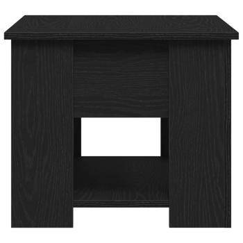 Schwarzer Eichencouchtisch 79x49x41 cm aus Holzwerkstoff