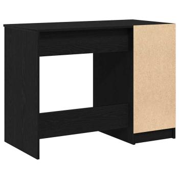 Schwarzer Eichen-Schreibtisch - 100x50x75 cm - Aus Holzwerkstoff