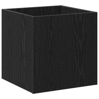 Pflanzkasten Schwarz Eiche 40x40x40 cm Holzwerkstoff