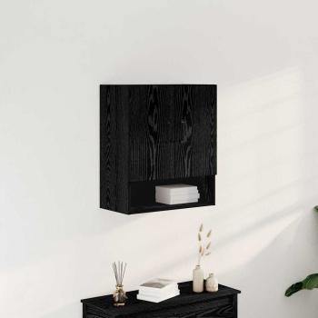 ARDEBO.de - Wandregal Schwarze Eiche 60x30x70 cm Holzwerkstoff