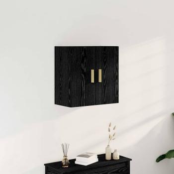 ARDEBO.de - Schwarzer Eichen-Wandschrank - 60x30x60 cm, Hergestellt aus Holzwerkstoff