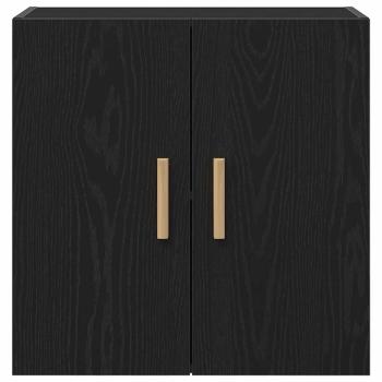 Schwarzer Eichen-Wandschrank - 60x30x60 cm, Hergestellt aus Holzwerkstoff