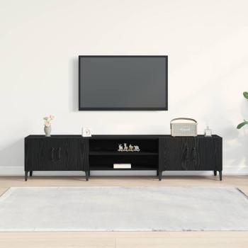 TV Schrank Schwarz Eiche 180x31,5x40 cm Technische Holz