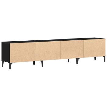 TV Schrank Schwarz Eiche 180x31,5x40 cm Technische Holz