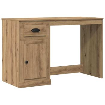 Schreibtisch mit Aufbewahrung Artisan Eiche 50x115x75 cm Holzwerkstoff