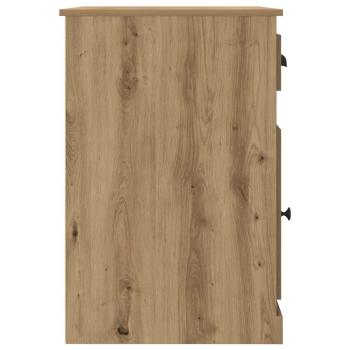 Schreibtisch mit Aufbewahrung Artisan Eiche 50x115x75 cm Holzwerkstoff