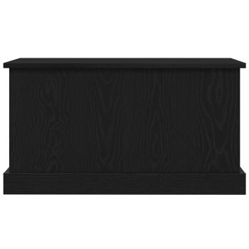 Aufbewahrungsbox Schwarzes Eichenholz 70x40x38 cm Ingenieurholz