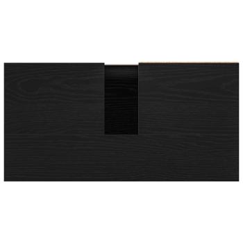 Waschbeckenunterschrank Schwarz Eiche 65x33x60 cm Holzwerkstoff