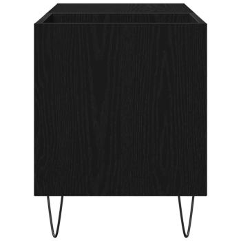 Aufbewahrungsschrank Schwarzes Eichenholz 84,5x38x48 cm Kunstholz