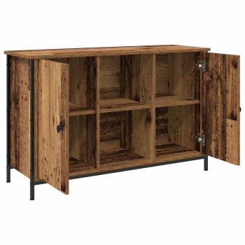 TV-Schrank Artisan Eiche 101x35x65 cm aus engineered Wood und Stahl