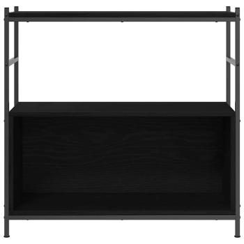 Bücherregal Schwarz Eiche 80x30x78,5 cm Holzwerkstoff