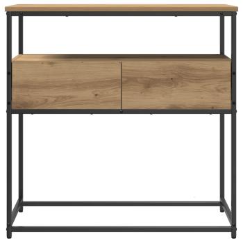 Konsolentisch Artisan Eiche 75x40x75 cm Holzwerkstoff und Stahl