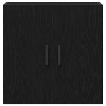 Wandregal Schwarz Eiche 60x31x60 cm Holzwerkstoff
