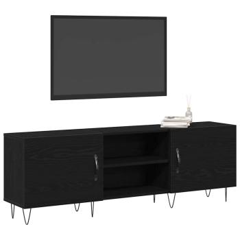 TV-Schrank Schwarz Eiche 150x30x50 cm Holzwerkstoff