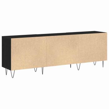 TV-Schrank Schwarz Eiche 150x30x50 cm Holzwerkstoff