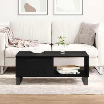 Couchtisch Schwarz Eiche 90x50x36,5 cm Holzwerkstoff