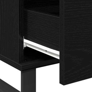 Couchtisch Schwarz Eiche 90x50x36,5 cm Holzwerkstoff