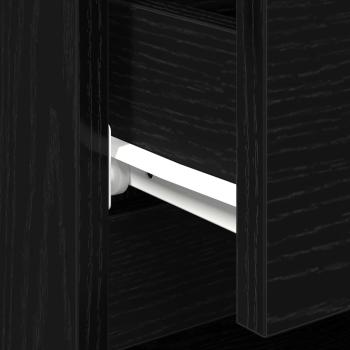 Nachttisch Schwarzes Eichenholz 40x35x50 cm Holzwerkstoff