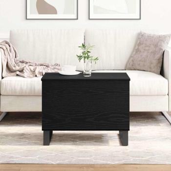 Couchtisch mitLift-Oberfläche Schwarz Eiche 60x44,5x45 cm Holzwerkstoff