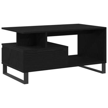 Couchtisch Schwarz Eiche 90x49x45 cm Engineering Holz