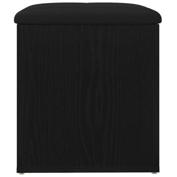 Aufbewahrungsbank Schwarz Eiche 40x40x45 cm Engineered Wood