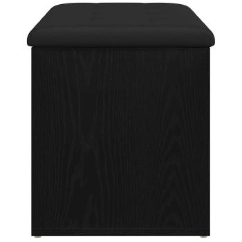 Aufbewahrungsbank Schwarze Eiche 80x40x45 cm Furnier