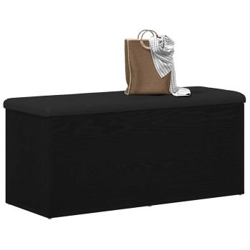 Aufbewahrungsbank Schwarze Eiche 100x40x45 cm Ingenieured Holz