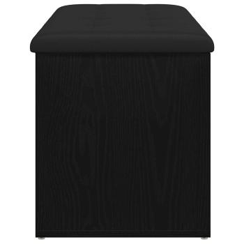 Aufbewahrungsbank Schwarze Eiche 100x40x45 cm Ingenieured Holz