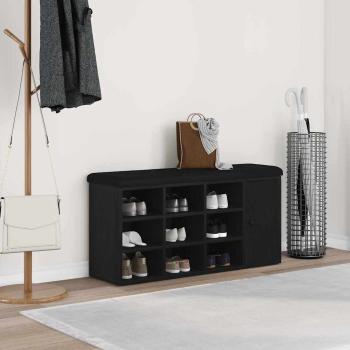 ARDEBO.de - Aufbewahrungsbank Schwarze Eiche 100x30x48 cm Ingenieurholz