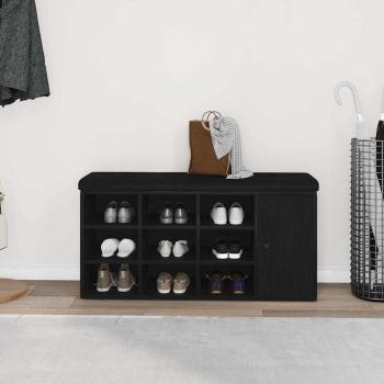 Aufbewahrungsbank Schwarze Eiche 100x30x48 cm Ingenieurholz