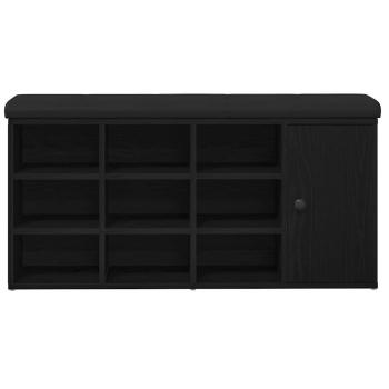Aufbewahrungsbank Schwarze Eiche 100x30x48 cm Ingenieurholz