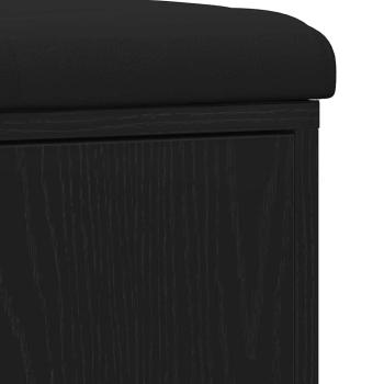 Aufbewahrungsbank Schwarze Eiche 100x30x48 cm Ingenieurholz