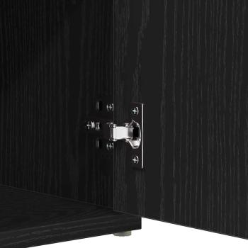 Aufbewahrungsbank Schwarze Eiche 100x30x48 cm Ingenieurholz