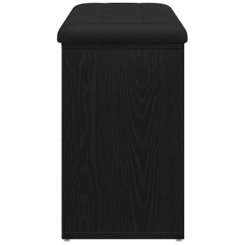 Schuhbank Schwarz 82 x 32 x 50 cm Holzwerkstoff